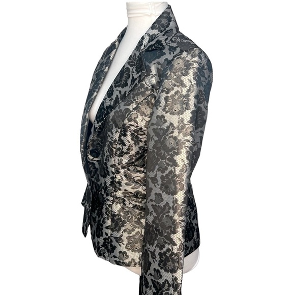 Scott Taylor Lace Print Blazer - Picture 3 of 4